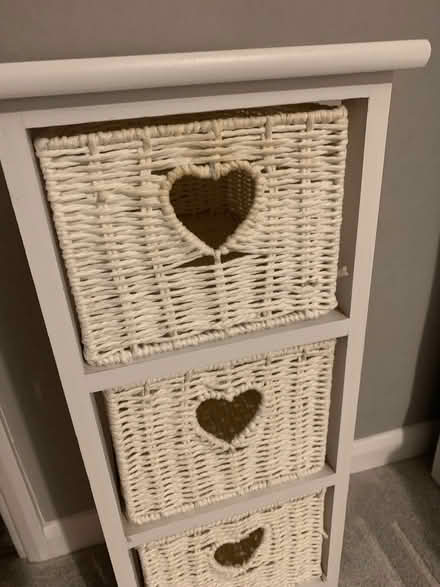 Photo of free Slimline wicker basket storage unit (Marks Gate RM6) #4