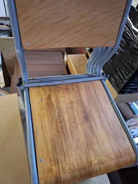 Photo of free 6 x old school chairs (GU11) #1