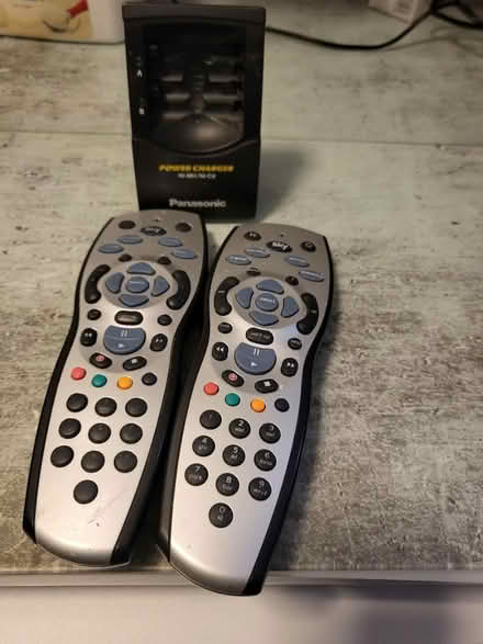 Photo of free 2x sky remotes and battery charger (Figges Marsh CR4) #1