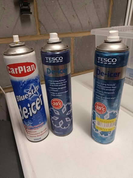 Photo of free Unused deicer spray cans (Shirley CR0) #1