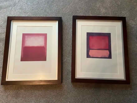 Photo of free 2 x dark wood picture frames (Woodhouse S13) #1