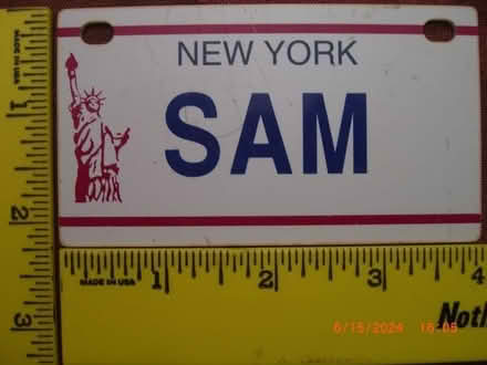 Photo of free Personalized license plate: "Sam" (Pleasantville) #1