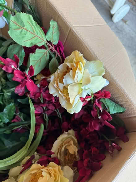 Photo of free Selection of Silk Flowers - Roses, Peonies etc (Beaconsfield HP9) #3