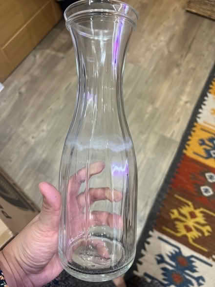 Photo of free Colander and glass bottle (Marks Gate IG7) #2