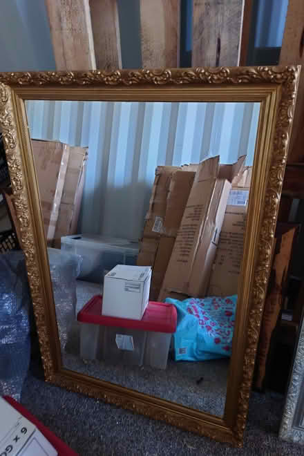 Photo of free Large Gold Coloured Mirror (North Shields NE29) #1