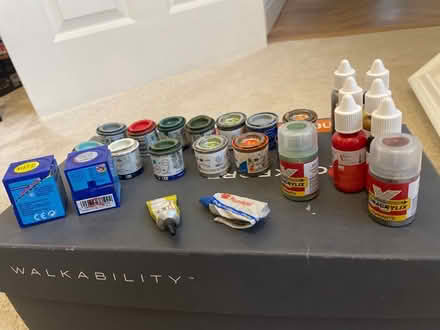 Photo of free Model paints and cement for Humbrol and Revell models, (Ware SG12) #1