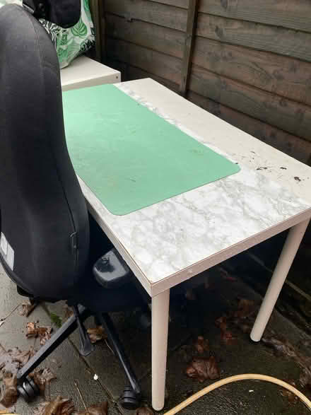 Photo of free Computer desk and shelves and chair (B29) #3