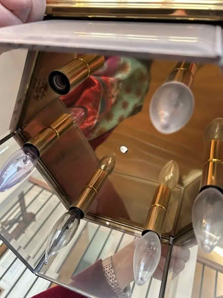 Photo of free Vintage brass finish light fixtures (Little Silver) #4