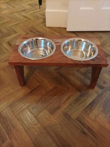 Photo of free Dog bowls in stand (Nottingham) #1