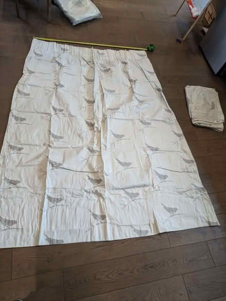 Photo of free Pair of cream curtains with bird detiail (Earwig Corner BN7) #1