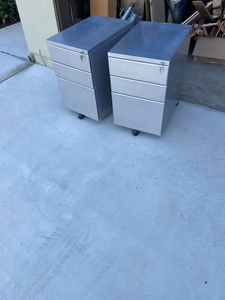 Photo of free 2 locking rolling file cabinets (Near Mission and Mesa Dr) #1