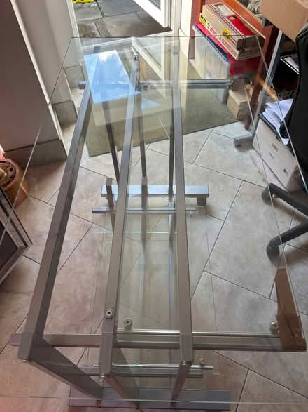 Photo of free Glass desk/workstation (Malvern Link WR14) #1