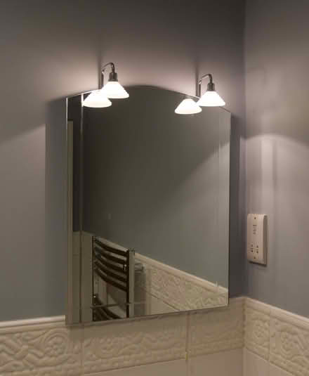 Photo of free Bathroom mirror with two lights (Harrogate HG1) #1