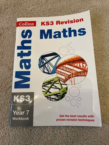 Photo of free Unused KS3 yr7 Maths revision book. Collect SG12 (Ware SG12) #1