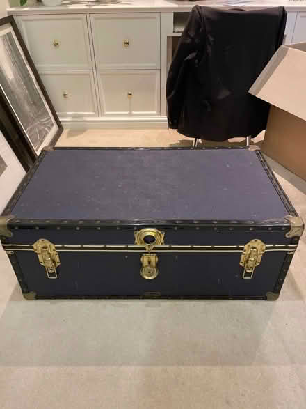Photo of free Navy blue trunk (Wimbledon Village) #1