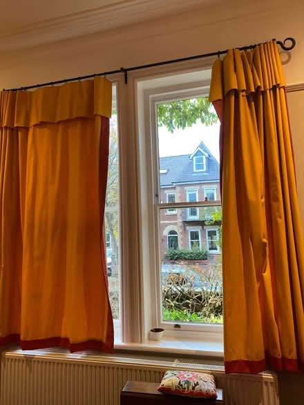 Photo of free Long yellow curtains (Manchester M20) #1
