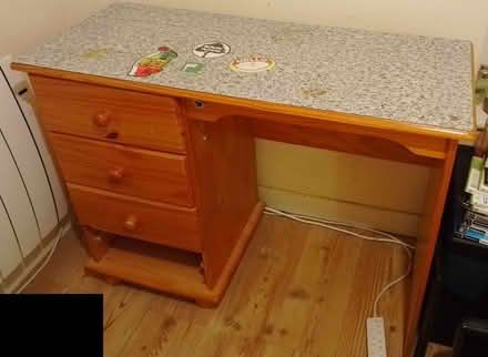 Photo of free Wooden desk (Foxhole PL26) #1