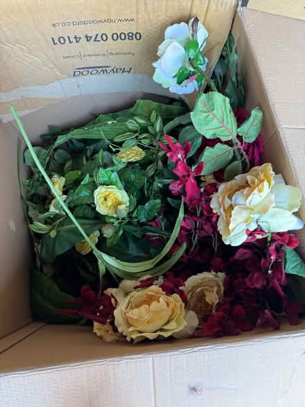 Photo of free Selection of Silk Flowers - Roses, Peonies etc (Beaconsfield HP9) #4
