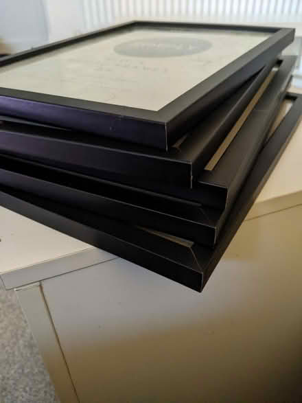 Photo of free Five black picture frames (Bushey, WD23) #2