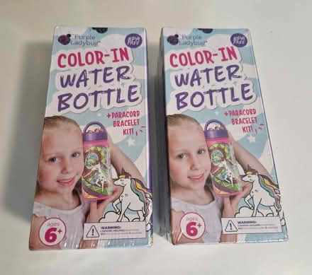 Photo of free 2 Colour-in Children's Water Bottles (new) (Ore TN34) #1