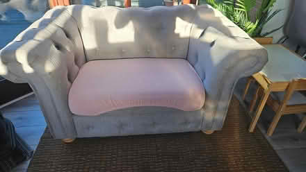 Photo of free 1 & 1/2 cuddle couch DFS (Haydock) #1