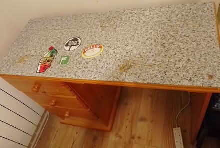 Photo of free Wooden desk (Foxhole PL26) #2