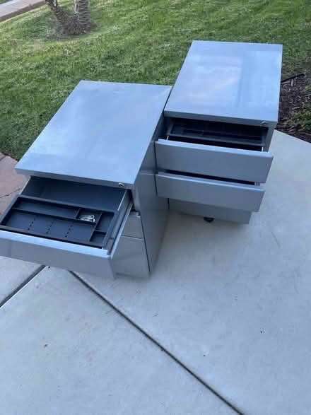 Photo of free 2 locking rolling file cabinets (Near Mission and Mesa Dr) #3