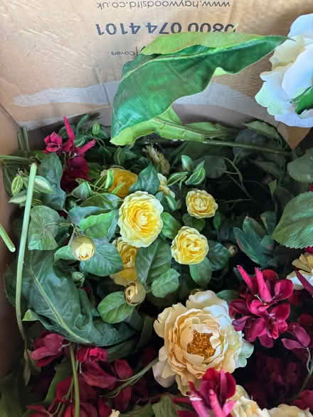 Photo of free Selection of Silk Flowers - Roses, Peonies etc (Beaconsfield HP9) #1