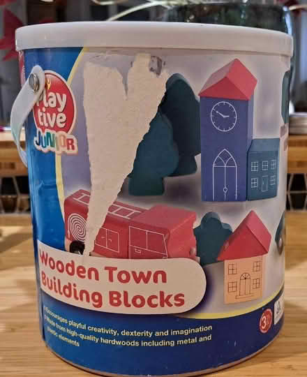 Photo of free Playtive Wooden Town Building Blocks (Welwyn Garden City AL8) #1