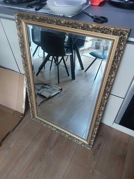 Photo of free Gold coloured etched mirror (North Shields NE29) #1