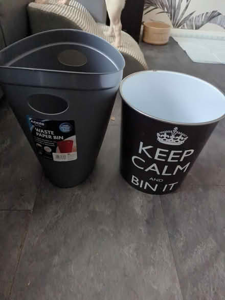 Photo of free 2 waste paper bins (Chessington KT9) #3