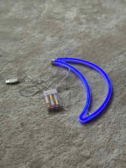 Photo of free Blue neon Moon light (Hanwell, Ealing) #1
