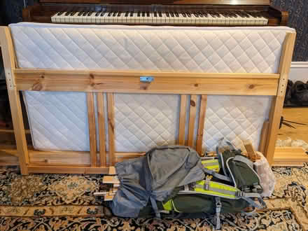 Photo of free Double Bed Pine Frame (Crouch End N8) #1