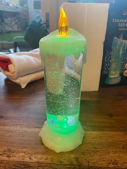 Photo of free Christmas light up candle (Caldecott OX14) #2