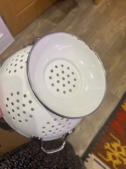 Photo of free Colander and glass bottle (Marks Gate IG7) #3