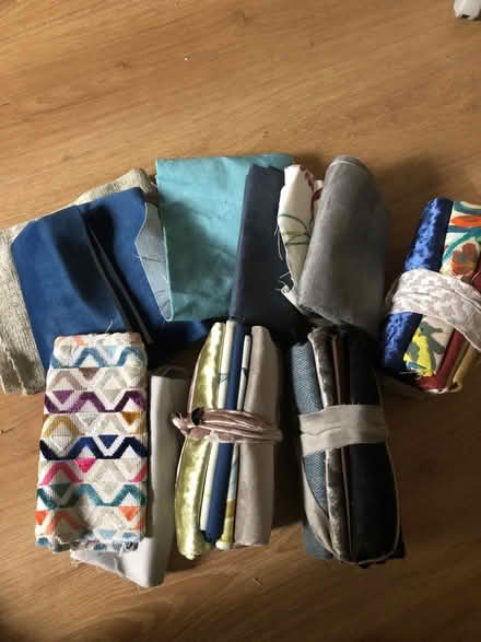 Photo of free Craft Fabric velvet etc rectangles (BN41) #1