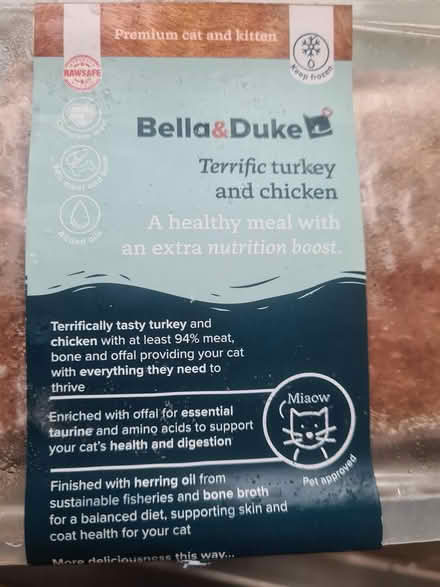 Photo of free Bella & duke cat food frozen x15 (Romsey, CB1) #4