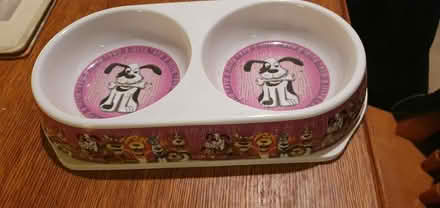 Photo of free Double plastic dog bowl (Loughton) #1