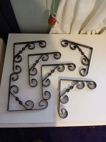 Photo of free 6 metal shelf brackets (Netteswell CM20) #1
