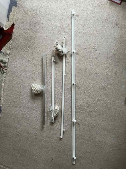 Photo of free Curtain rails, short, four (Chalkhouse Green RG4) #1