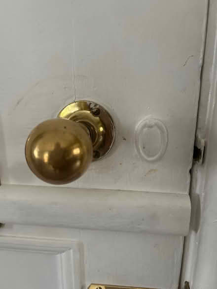 Photo of Brass mortise door knobs (2) (Matlock DE4) #1