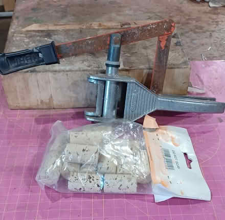 Photo of free wine bottle corker and corks (WN2 wigan) #1