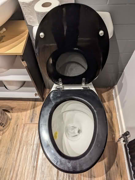 Photo of free Black toilet seat, solid (Longlevens GL2) #1