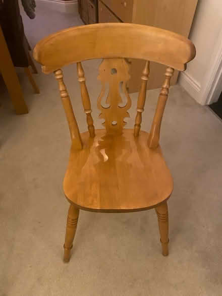 Photo of free Wooden dining chair (Southampton) #1