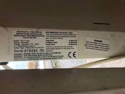 Photo of free Tanning light (Newport) #2