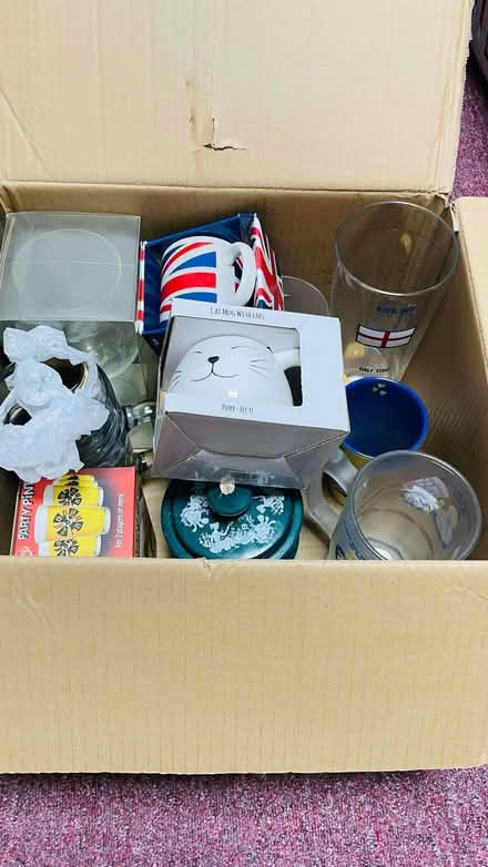 Photo of free Box of glasses and mugs. Some never used still in box. (Old Dean GU15) #1