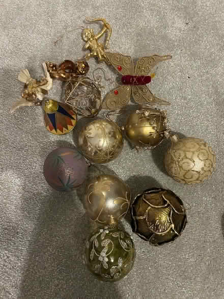 Photo of free Various Christmas Decorations - Gold (Kendal LA9) #1