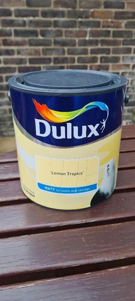 Photo of free Dulux matt emulsion 2.5 litres - Lemon Tropics (Honor Oak SE23) #1