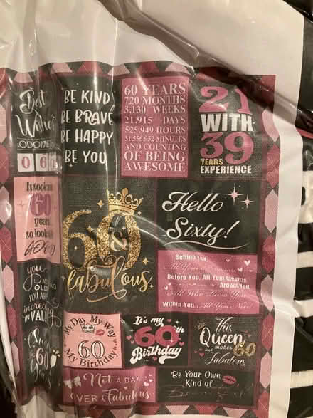 Photo of free 60th Birthday blanket (Bellevue) #1