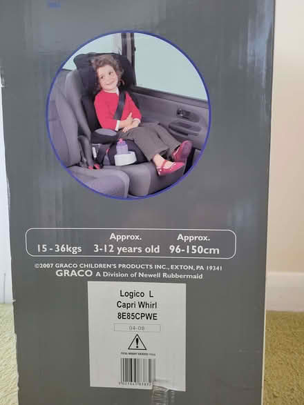 Photo of free Child's car seat (Frogmore GU17) #4